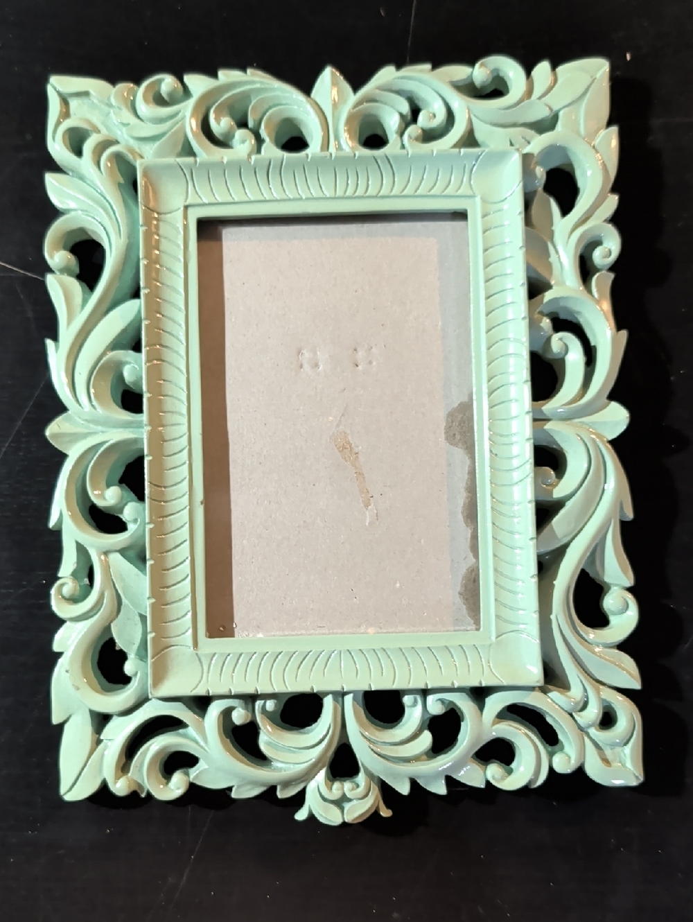 Hotel Collection Mint Carved Decorative Picture Frame